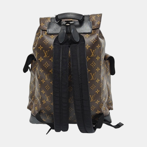 CHRISTOPHER MM Monogram Coated Canvas Brown