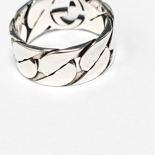 Interlocking G 925 Sterling Silver Ring HK 21