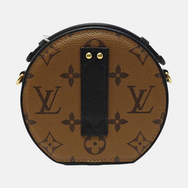BOITE CHAPEAU Mini Monogram Coated Canvas Brown