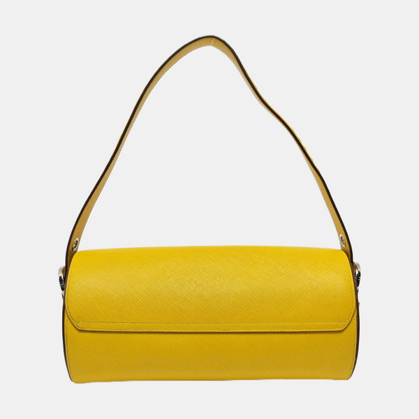 Calfskin Top Handle Bag Yellow