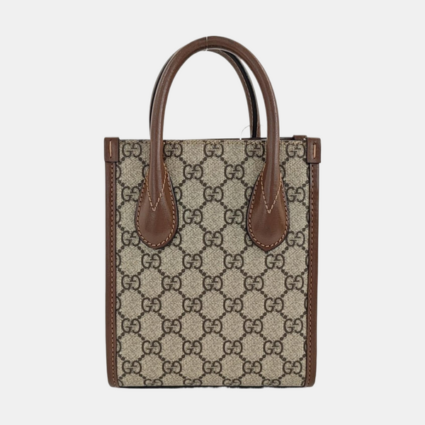 Retro Mini Monogram Coated Canvas Beige