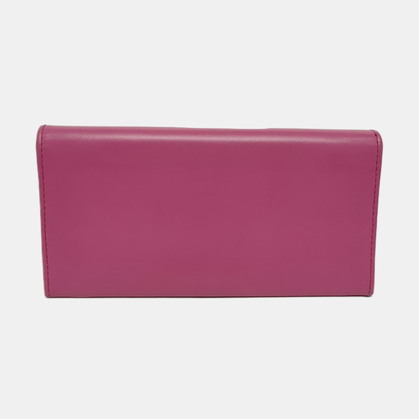 Gancio Calfskin Purple Wallet