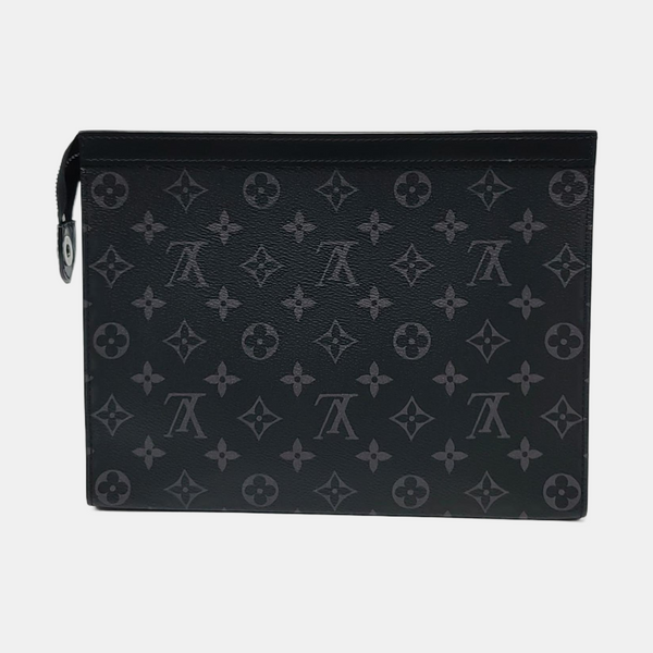 Pochette Voyag MM Monogram Coated Canvas Black