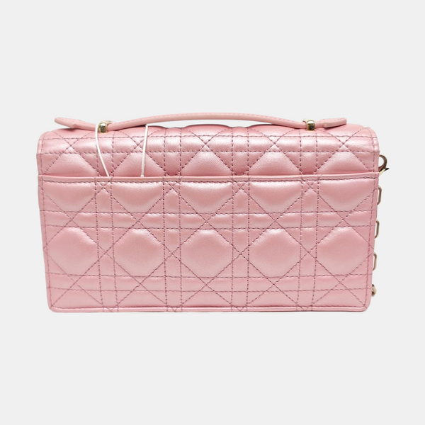 Lady Dior Mini Cannage Lambskin Pink