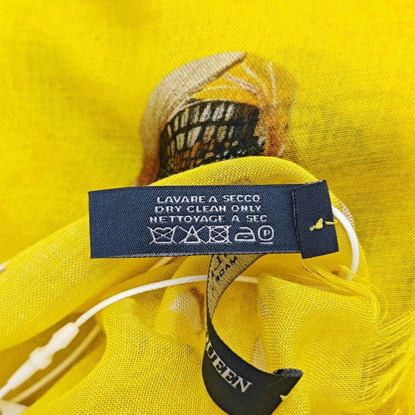 Synthetic Fiber Scarf Yellow