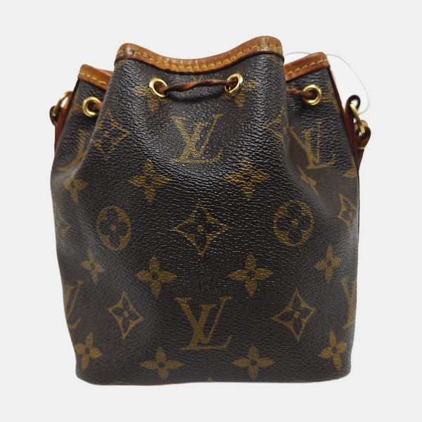 NÉONOÉ Nano Monogram Coated Canvas Brown