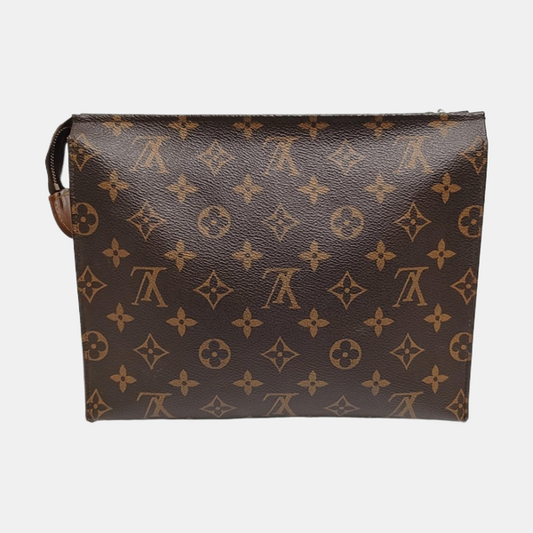TOILET POCKET 26 Monogram Coated Canvas Brown