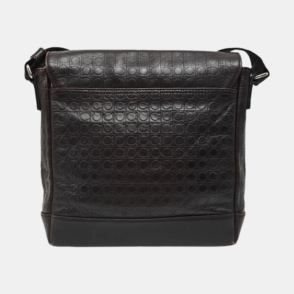 Calfskin Shoulder Bag Brown