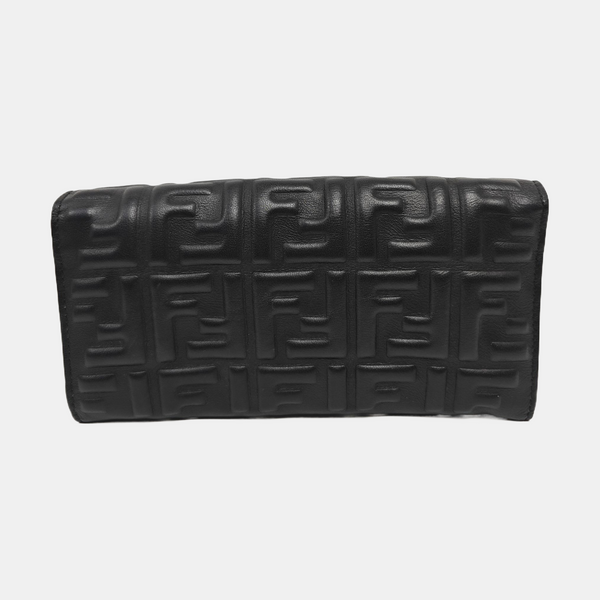 Monogram Lambskin Shoulder Bag Black