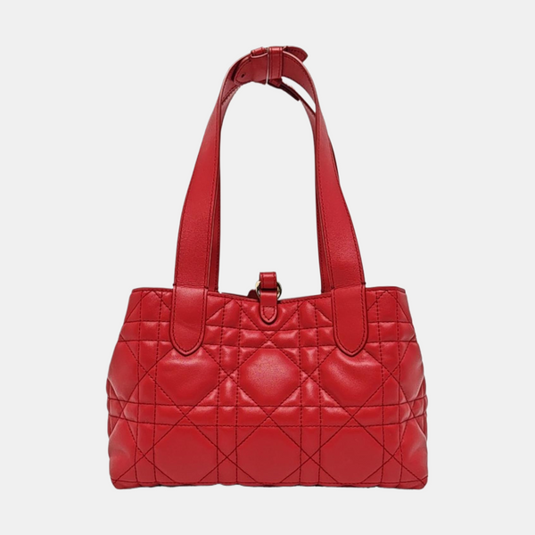 Toujours Small Cannage Calfskin Red