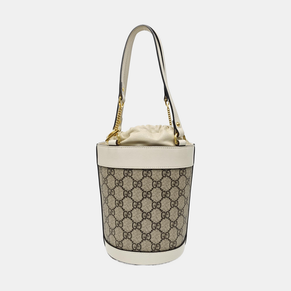 Horsebit 1955 Small Coated Canvas Beige