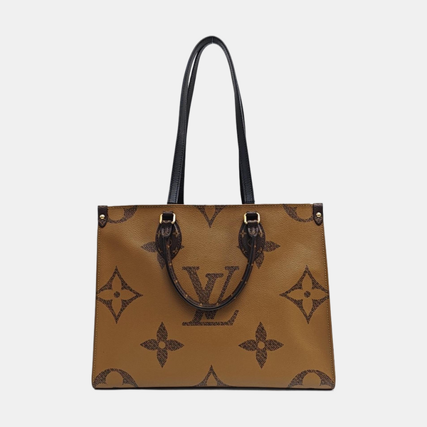 ONTHEGO MM Monogram Coated Canvas Brown
