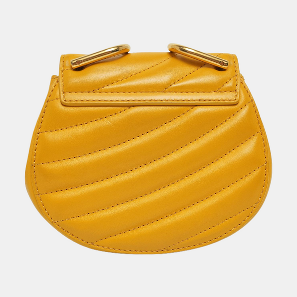 Drew Nano Quilted Calfskin Yellow