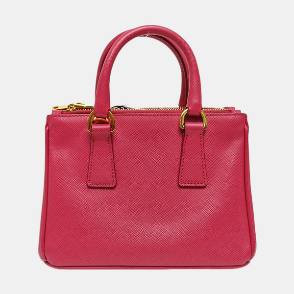 Galleria Super Mini Saffiano Calfskin Red