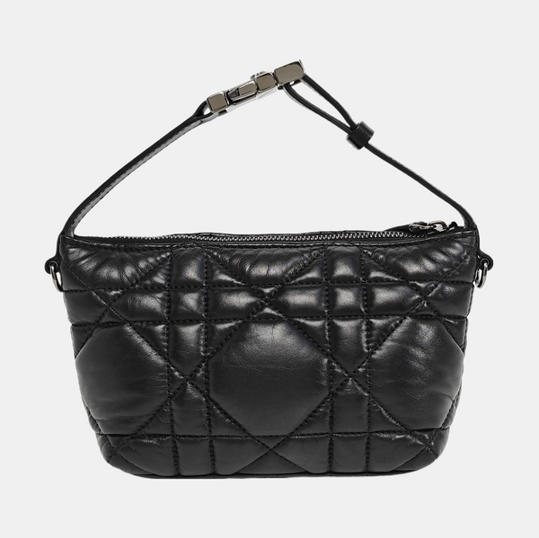 Diortravel Nomad Small Cannage Calfskin Black