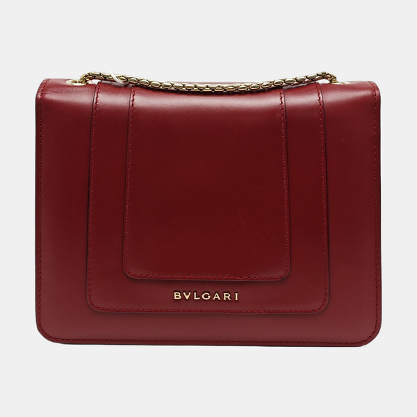 SERPENTI FOREVER Small Calfskin Red