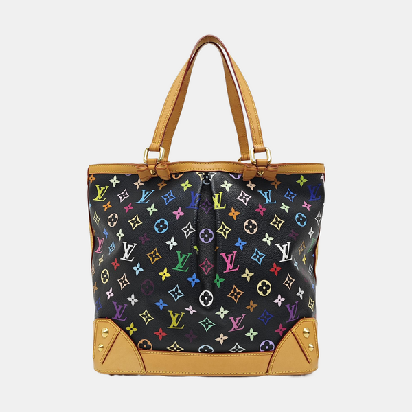 LV × TM SHARLEEN MM Monogram Coated Canvas Black