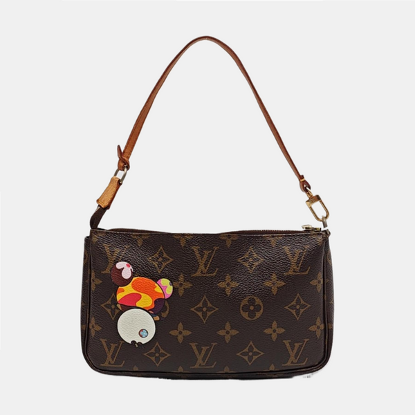 ACCESSOIRES GM Monogram Coated Canvas Brown