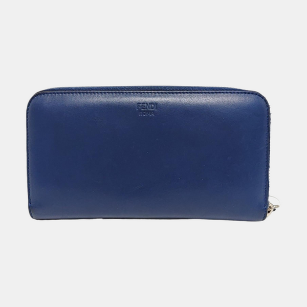 Monster Calfskin Blue Wallet