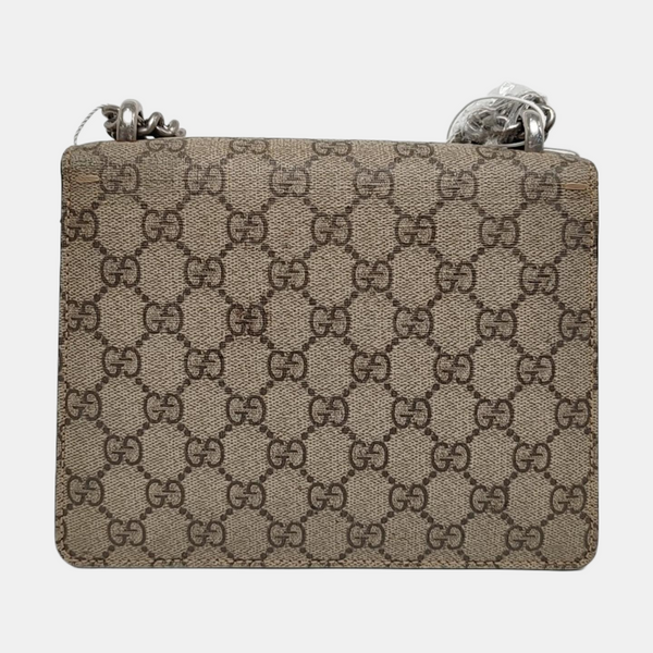 Dionysus Mini Monogram Coated Canvas Beige