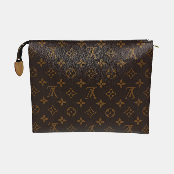 TOILET POCKET 26 Monogram Coated Canvas Brown