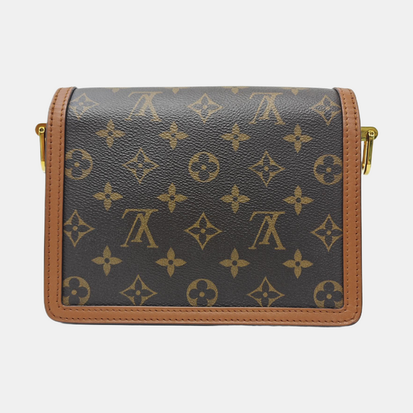 DAUPHINE Mini Monogram Coated Canvas Brown