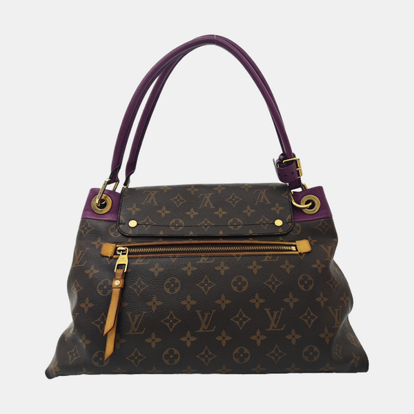 OLYMPE Monogram Coated Canvas Brown