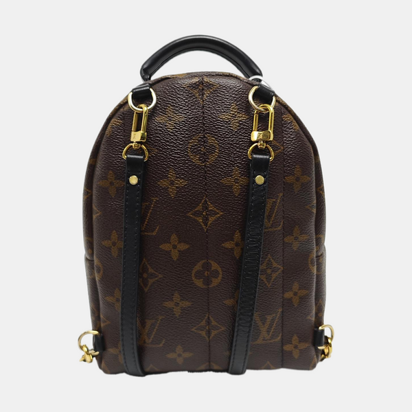 PALM SPRINGS Mini Monogram Coated Canvas Brown