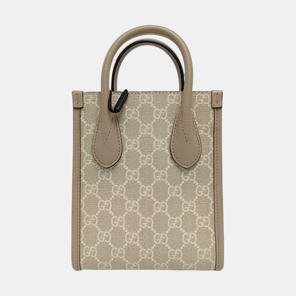 Retro Mini Monogram Coated Canvas Beige