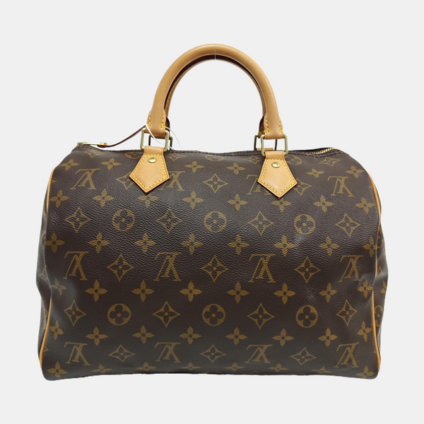SPEEDY 30 Monogram Coated Canvas Brown
