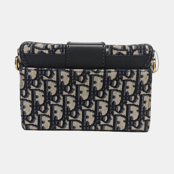 Authenticated pre-owned 30 Montaigne Oblique Canvas Blue - Shoulder Bag at Looply