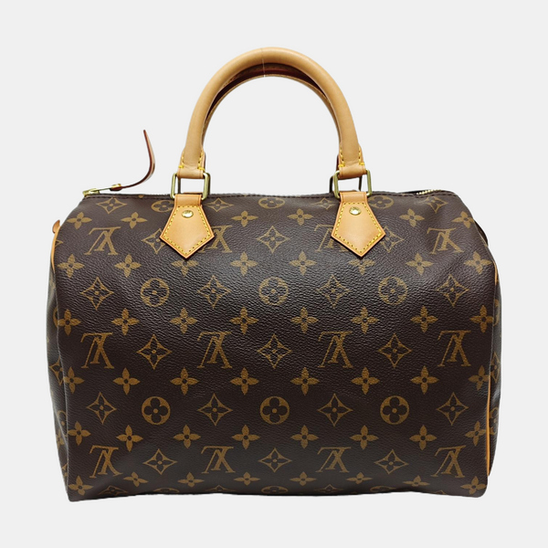 SPEEDY 30 Monogram Coated Canvas Brown