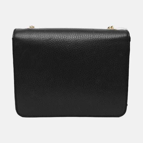 Interlocking G Small Calfskin Black