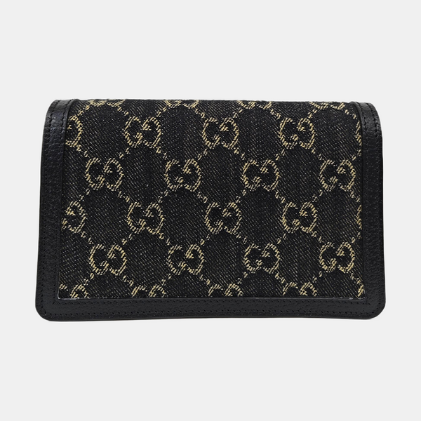 Dionysus Super Mini Monogram Denim Black
