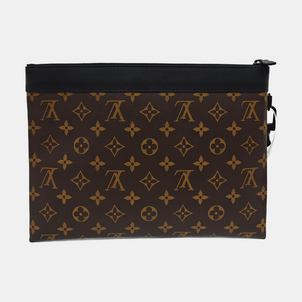 DISCOVERY Monogram Coated Canvas Brown
