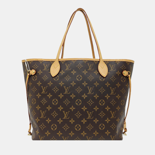NEVERFULL MM Monogram Coated Canvas Brown