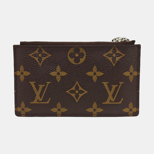 TRIBAL MASK Monogram Coated Canvas Brown Coin Purse
