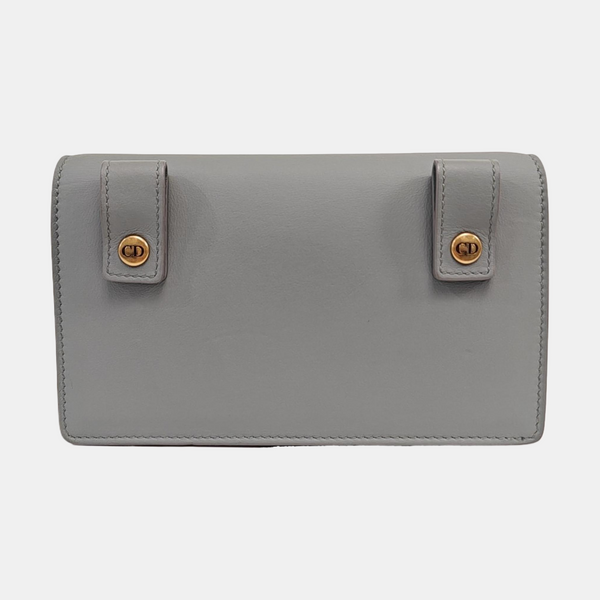 Saddle Mini Calfskin Gray