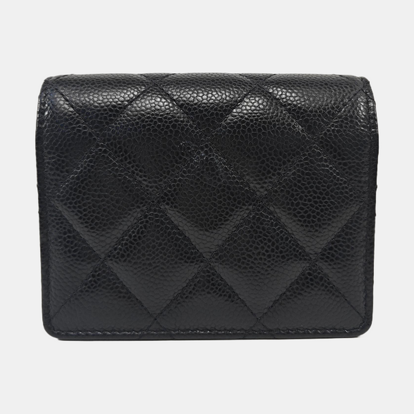 CLASSIC FLAP Quilted Grained Calfskin Black