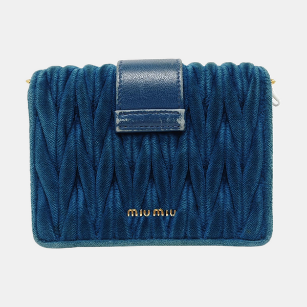 My Miu Mini Velvet Blue