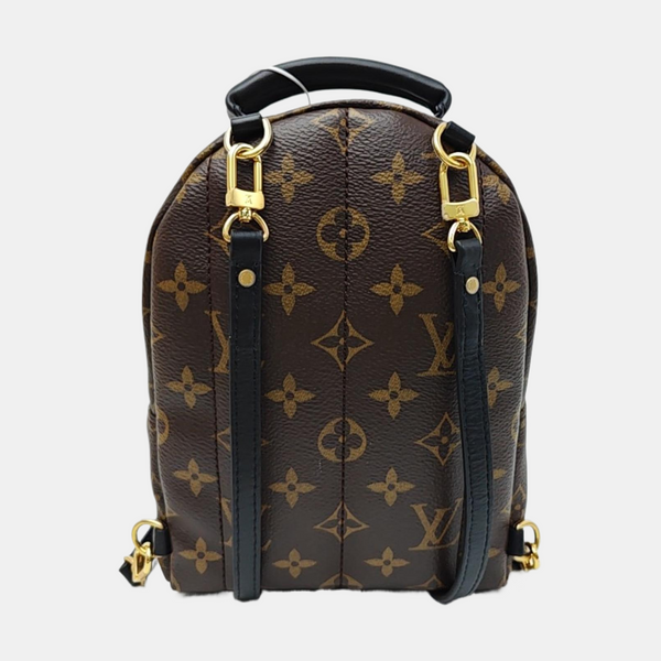 PALM SPRINGS Mini Monogram Coated Canvas Brown