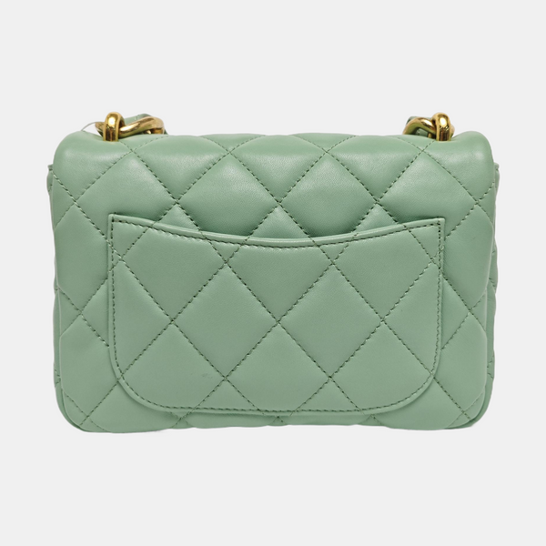 CLASSIC FLAP Small Quilted Lambskin Green