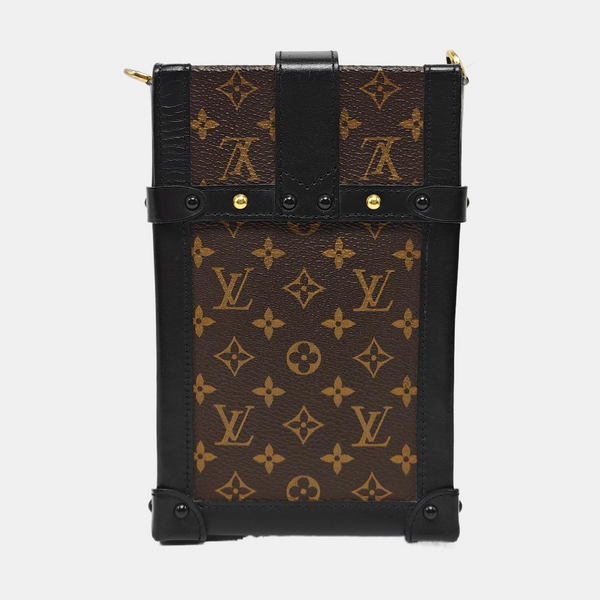 TRUNK Monogram Coated Canvas Brown