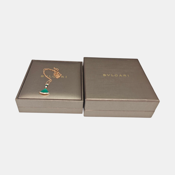 DIVAS' DREAM 18k Rose Gold Green Necklace