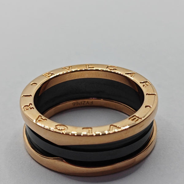 Anillo B.ZERO1 de oro rosa de 18k UE 58