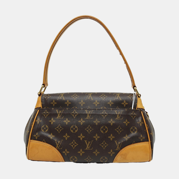 BEVERLY MM Monogram Coated Canvas Brown