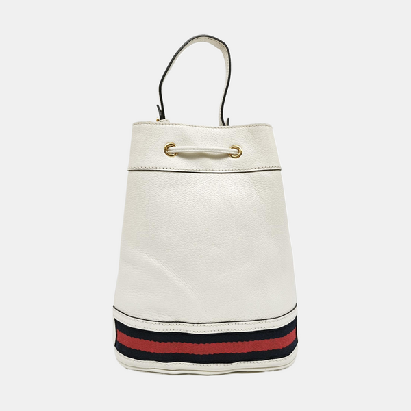 Authenticated pre-owned Ophidia Small Calfskin White - Bucket Bag at Looply