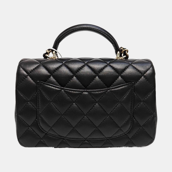 Quilted Lambskin Mini Black