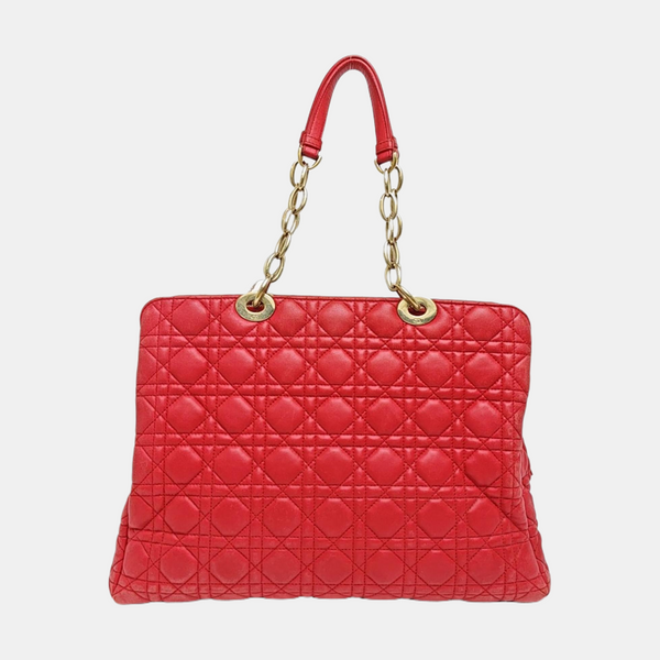 Dior Soft Cannage Lambskin Red