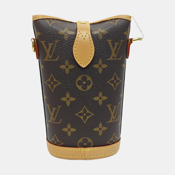 FOLD ME Monogram Coated Canvas Brown